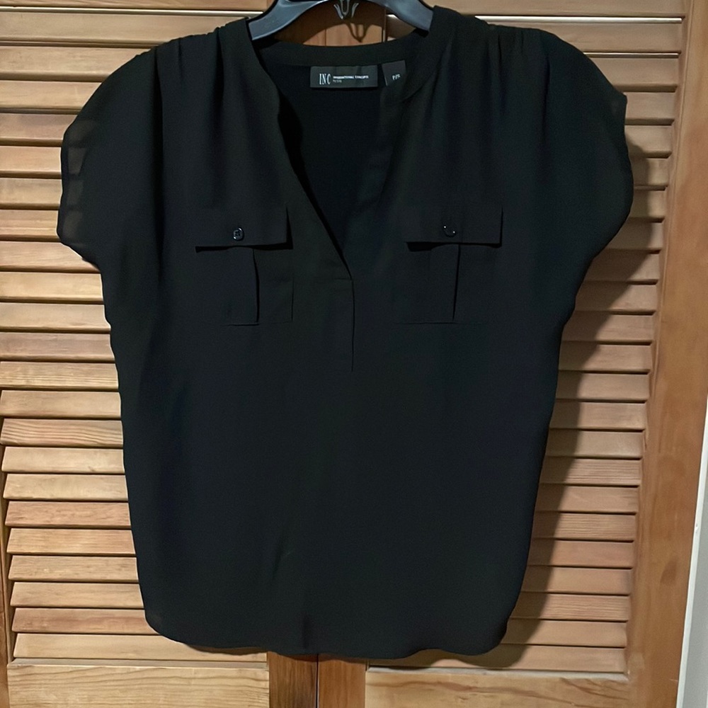 INC black shirt, size petite S